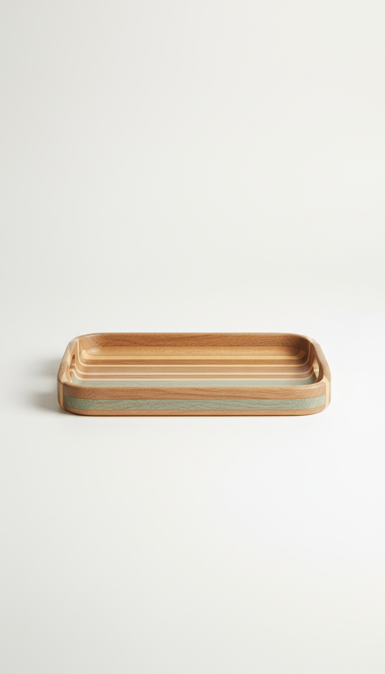 bandeja de servir en madera laminada